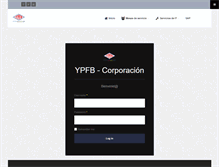 Tablet Screenshot of correspondencia.ypfb.gob.bo